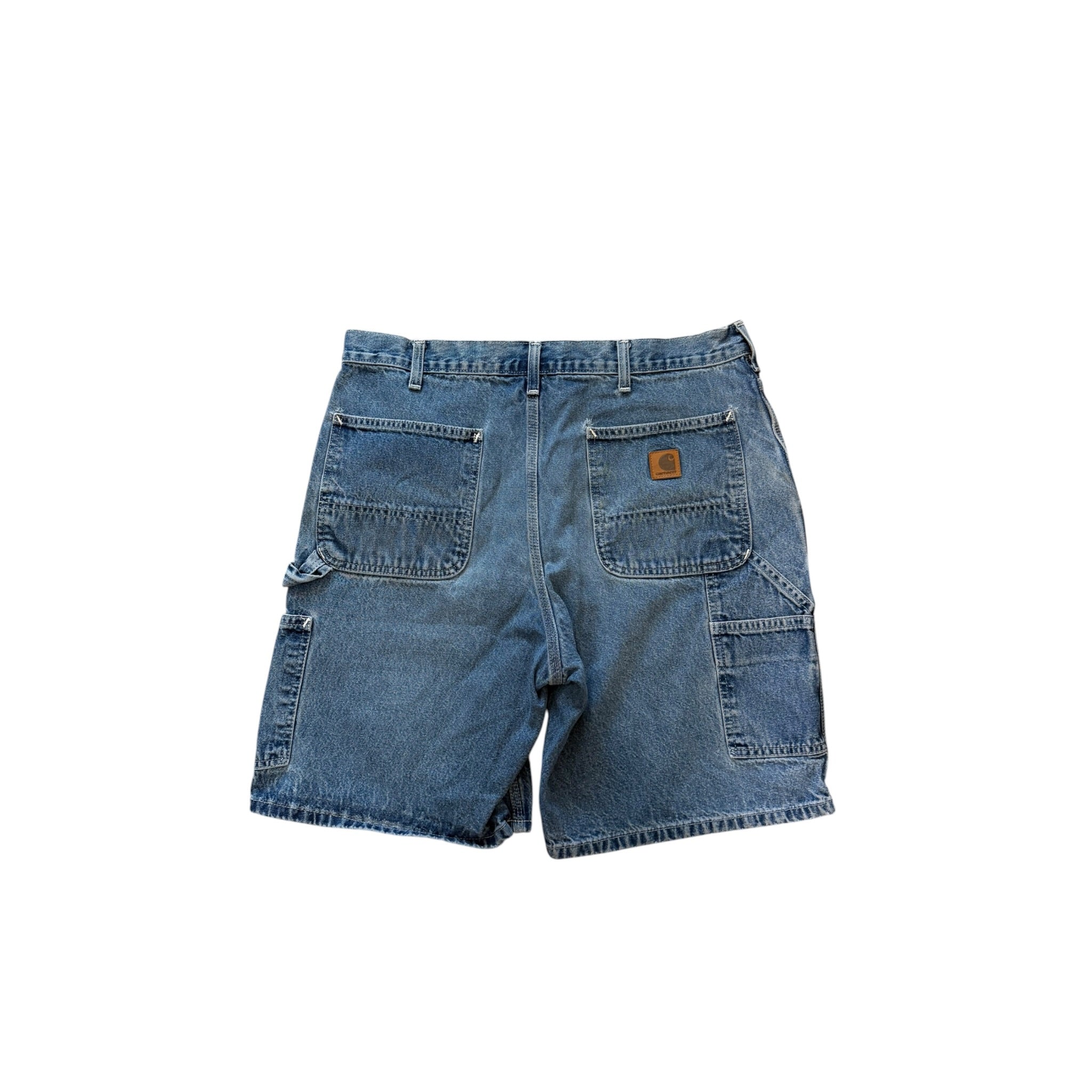 Vintage 2000s Carhartt Blue Carpenter Denim Jorts 36W