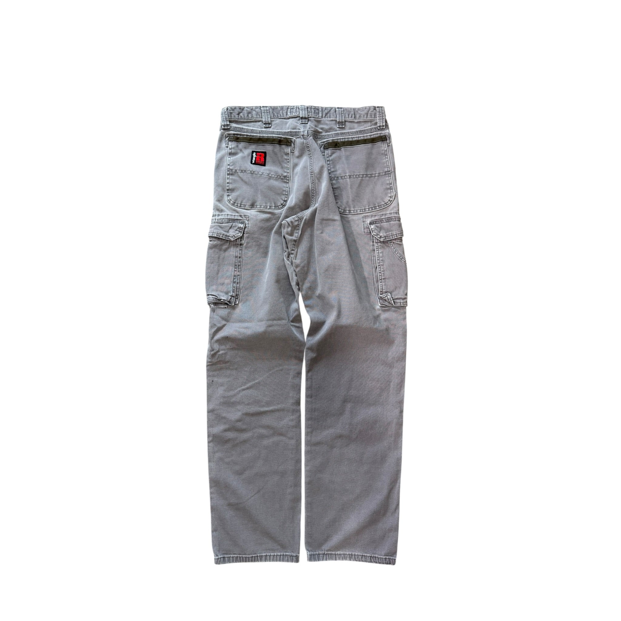Vintage 2000s Wrangler Riggs Work Gray Carpenter Pants 34x34