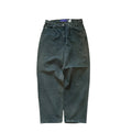 Vintage 1995 Levis Silvertab Baggy Black Dark Green Denim Pants 34x32