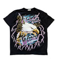 Vintage 1990s American Thunder Feel The Wind Motorcycle Shirt LARGE