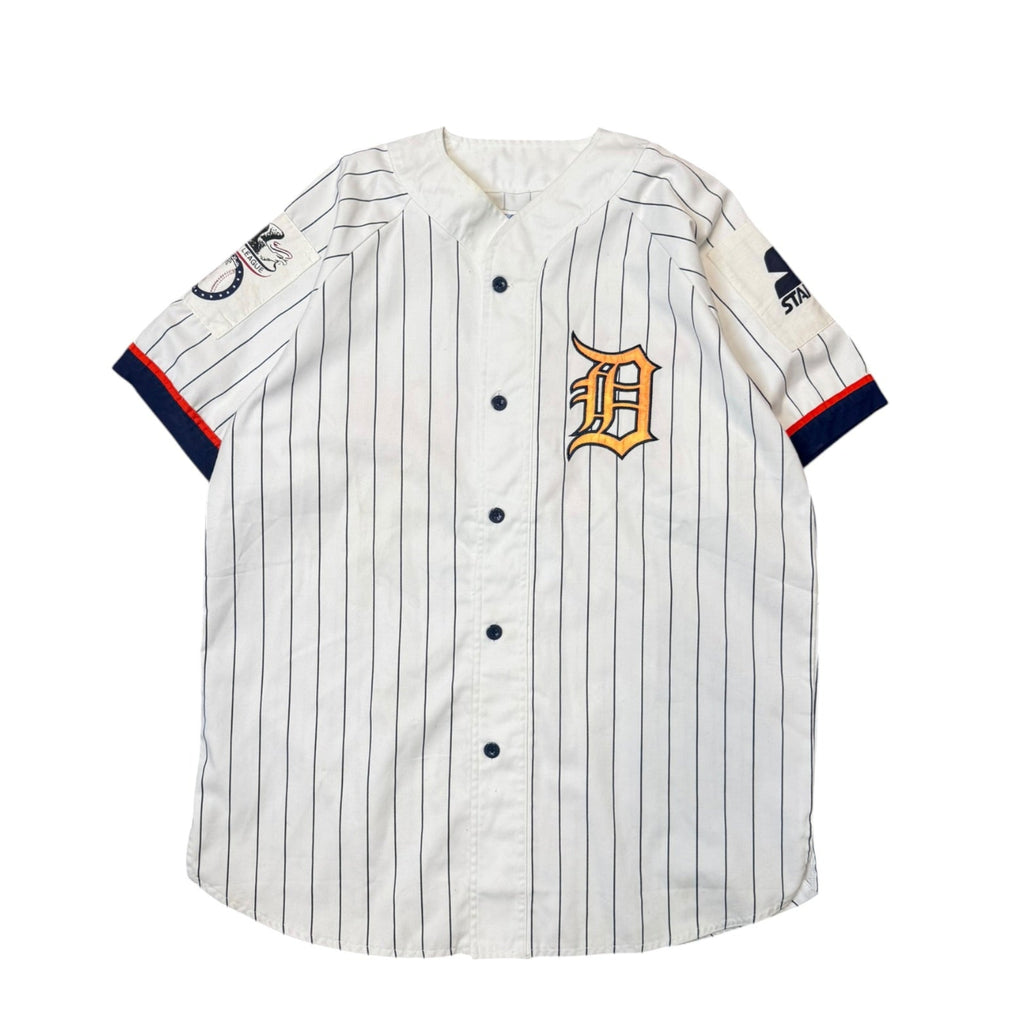 Vintage 1980s Detroit Tigers Pinstripe Starter Baseball Jersey