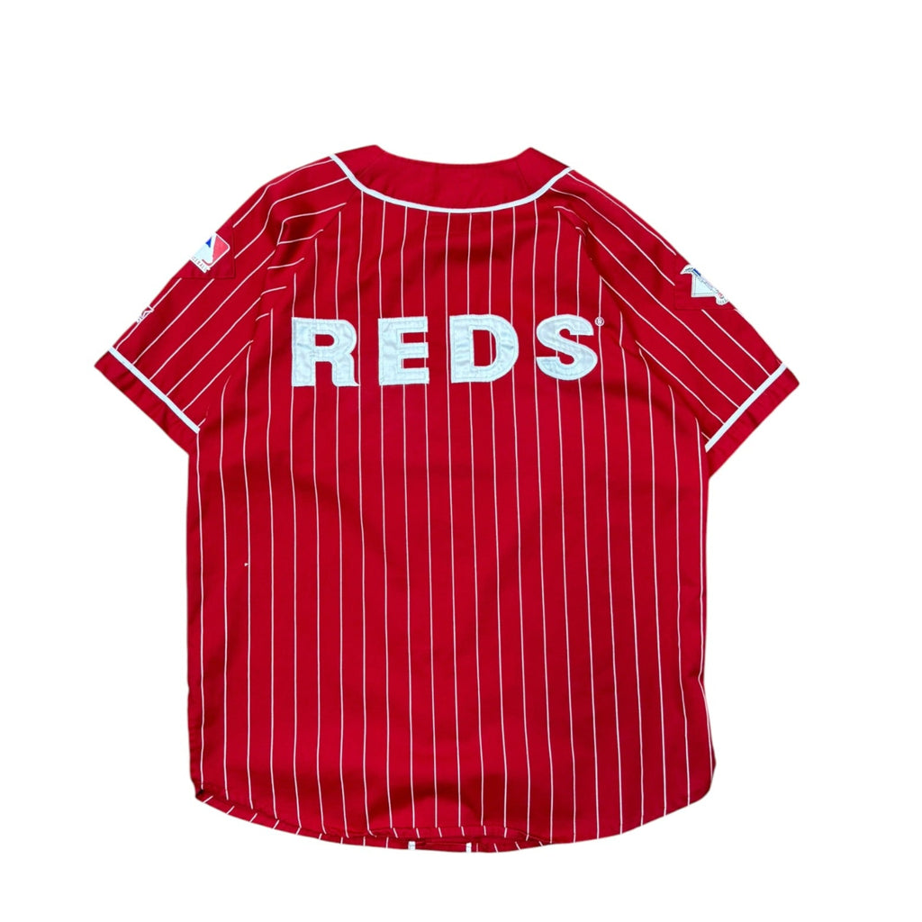 Vintage 1990s Cincinnati Reds Pinstripe Starter Baseball Jersey Large
