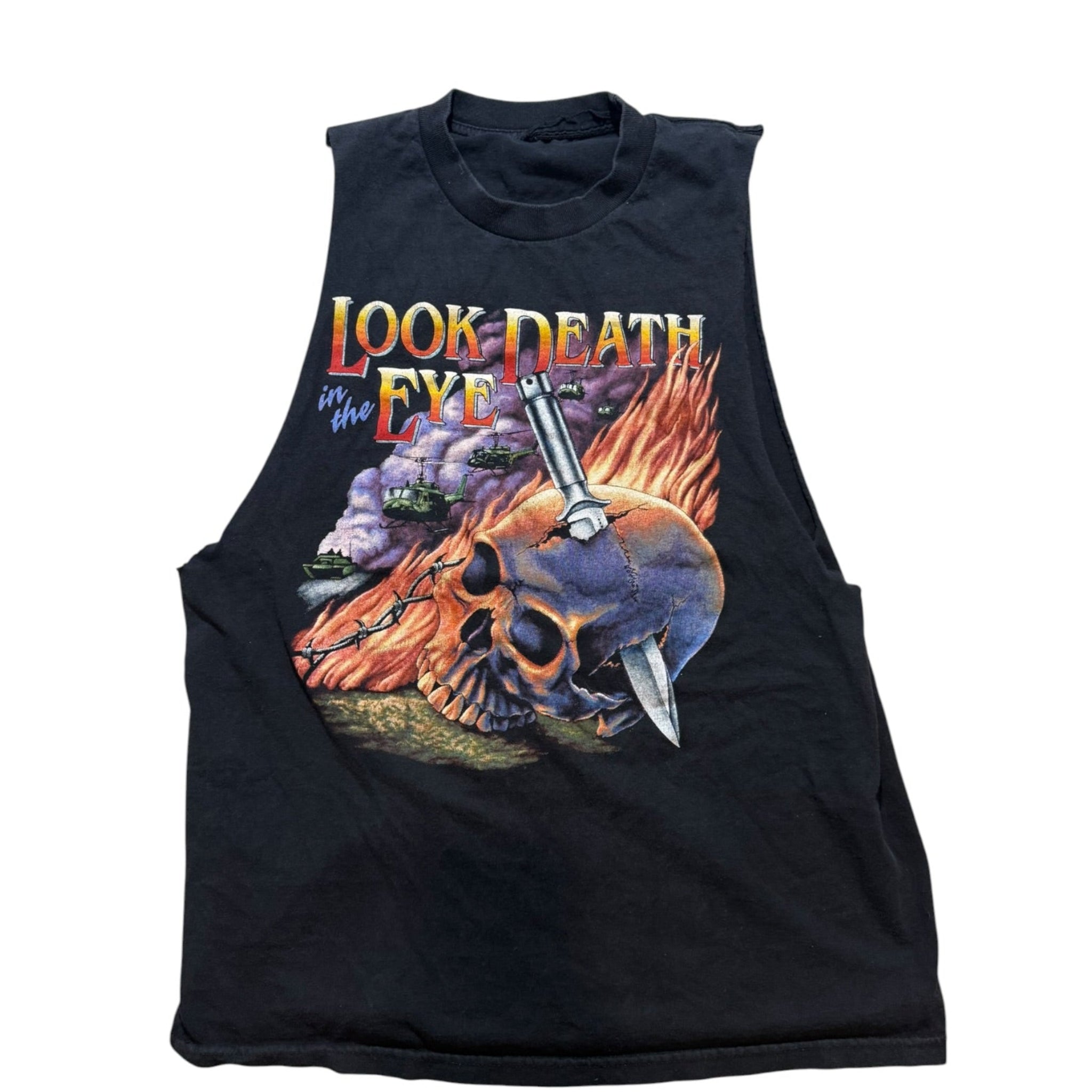 Vintage 2000s Look Death Cut Off Shirt Large
