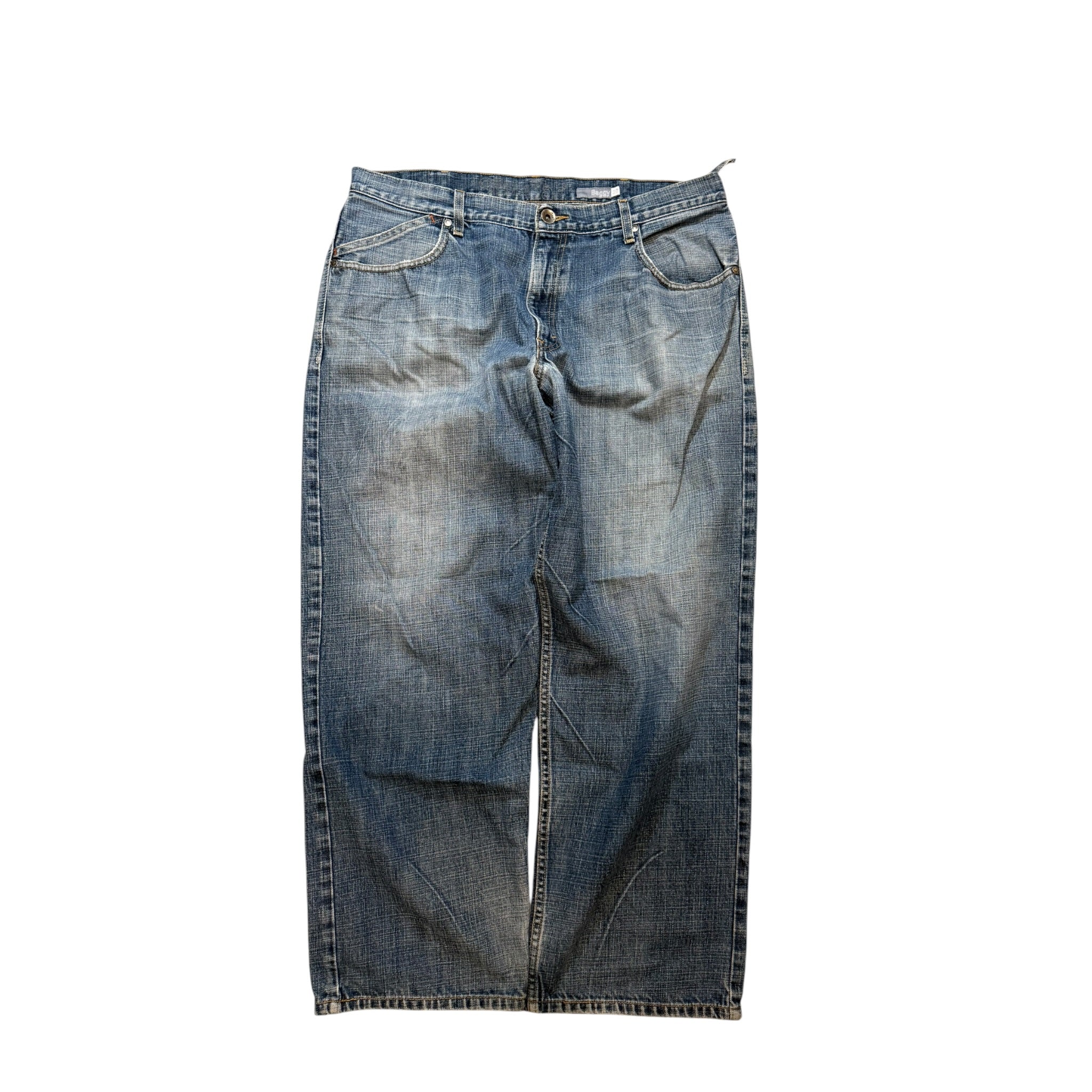 Vintage 2000s Silver Tab Baggy Denim Pants 38x30