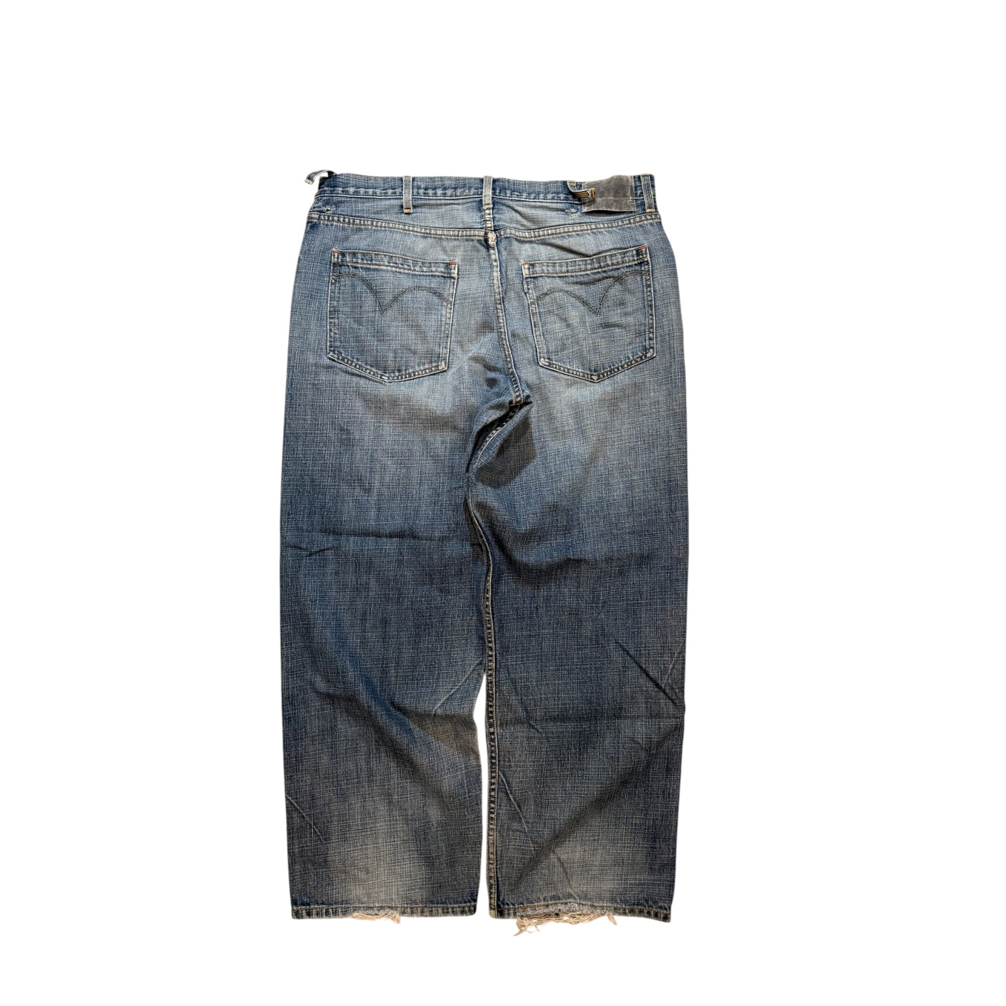 Vintage 2000s Silver Tab Baggy Denim Pants 38x30