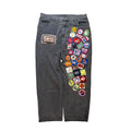 Vintage 2000s Jeff Hamilton Black Denim NBA Pants 40x31