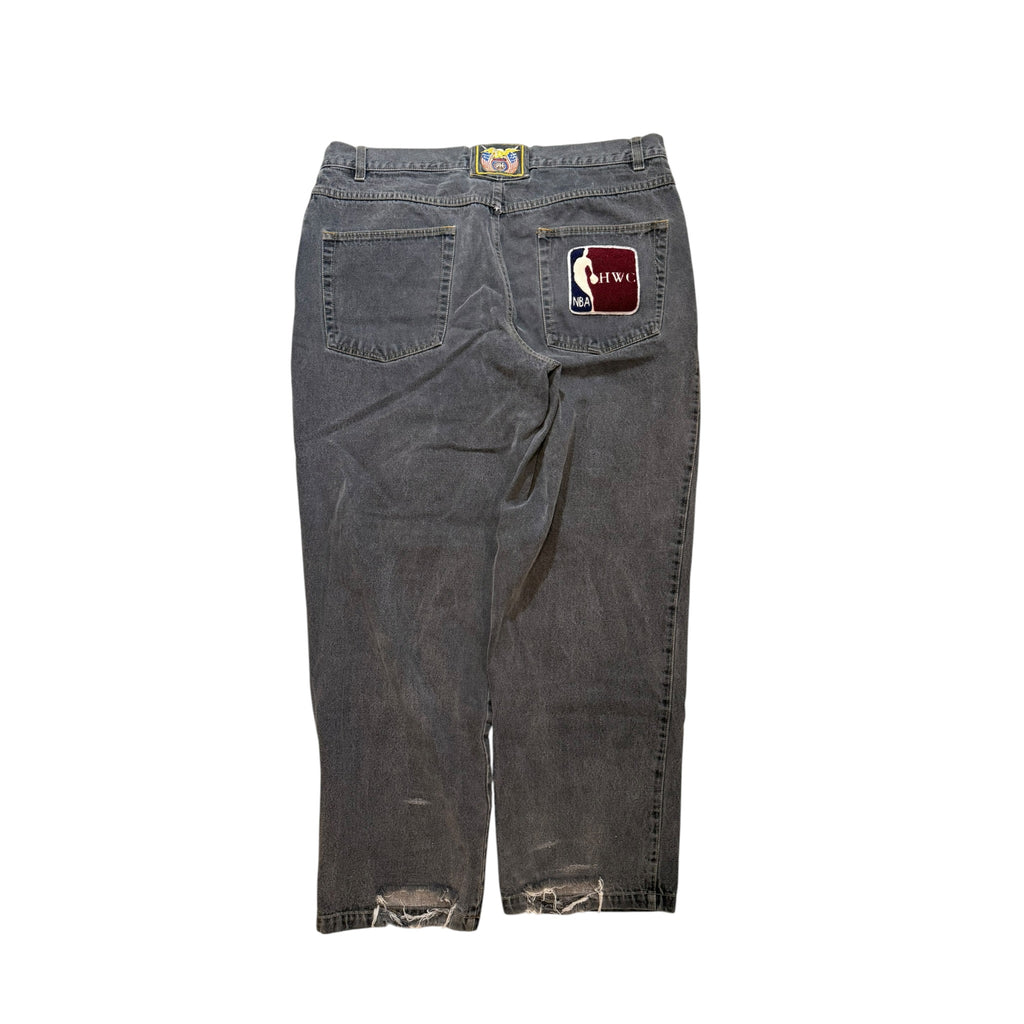 Vintage 2000s Jeff Hamilton Black Denim NBA Pants 40x31