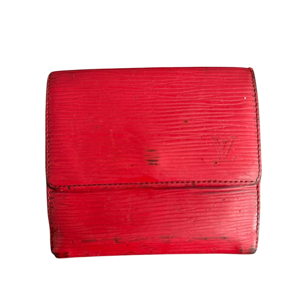 LV  Red Epi Leather Wallet