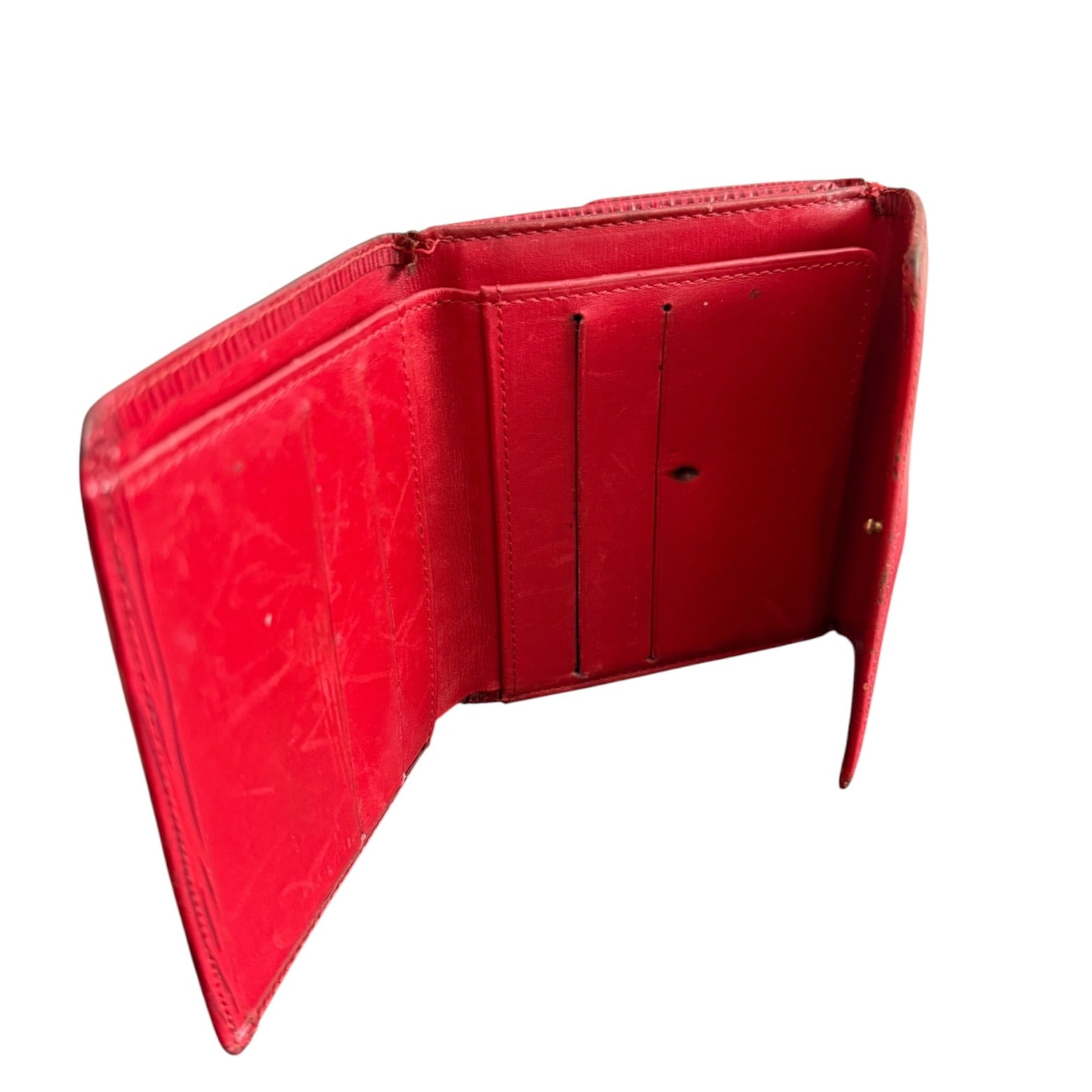 LV  Red Epi Leather Wallet