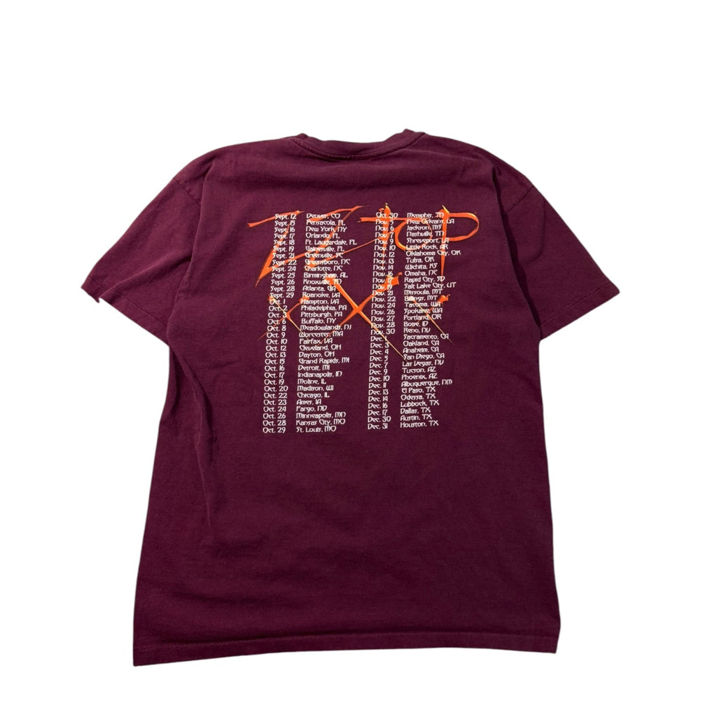 Vintage 1990s ZZ Top Tour Shirt Maroon Large