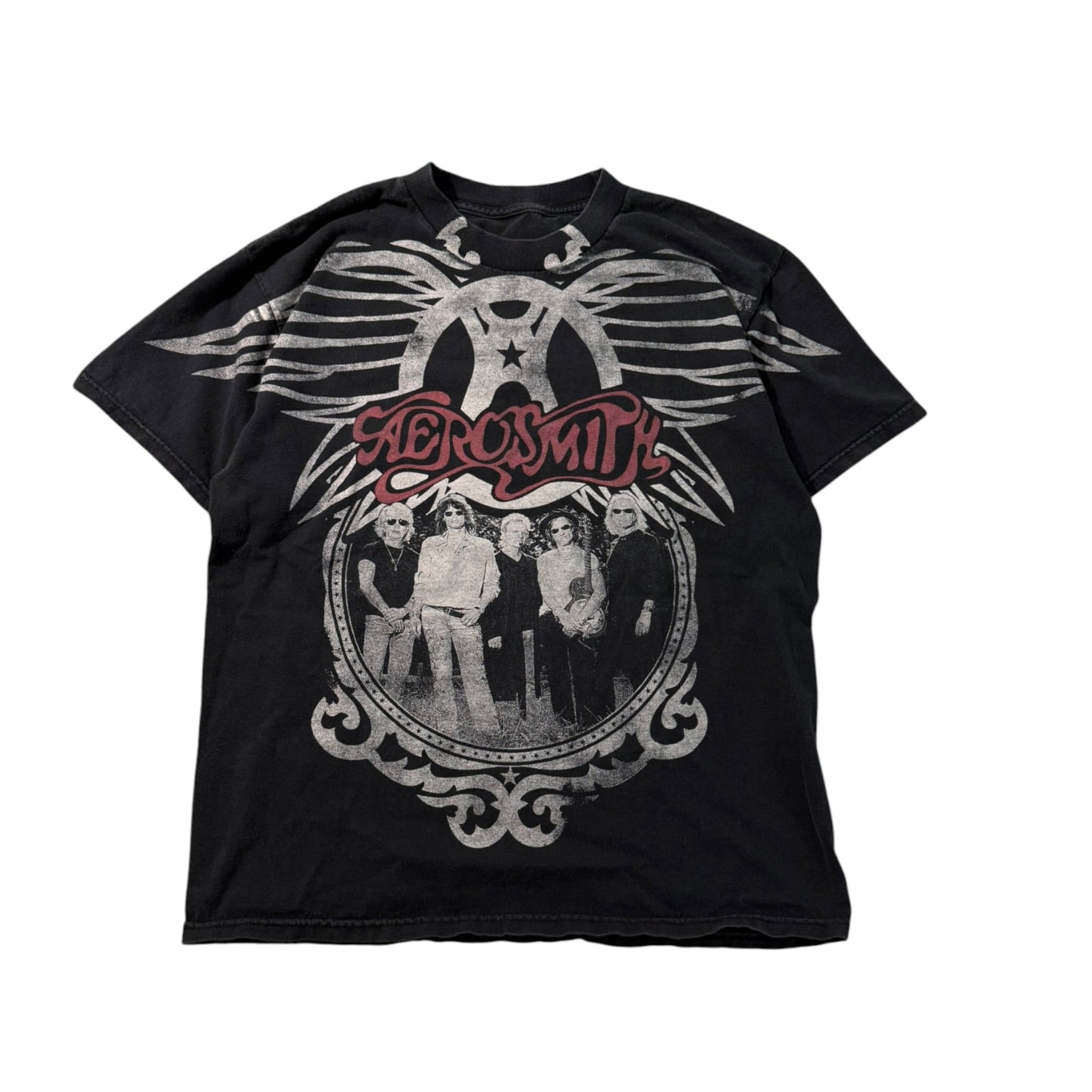 Vintage 2000s Aerosmith Aop World Tour Shirt Large
