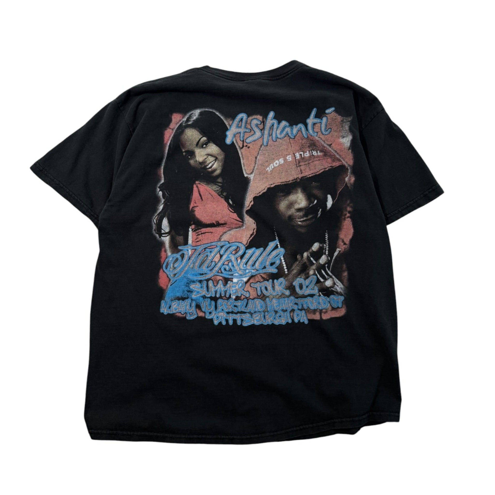 Vintage 2002 Ja Rule & Ashanti Summer tour Rap Shirt XL