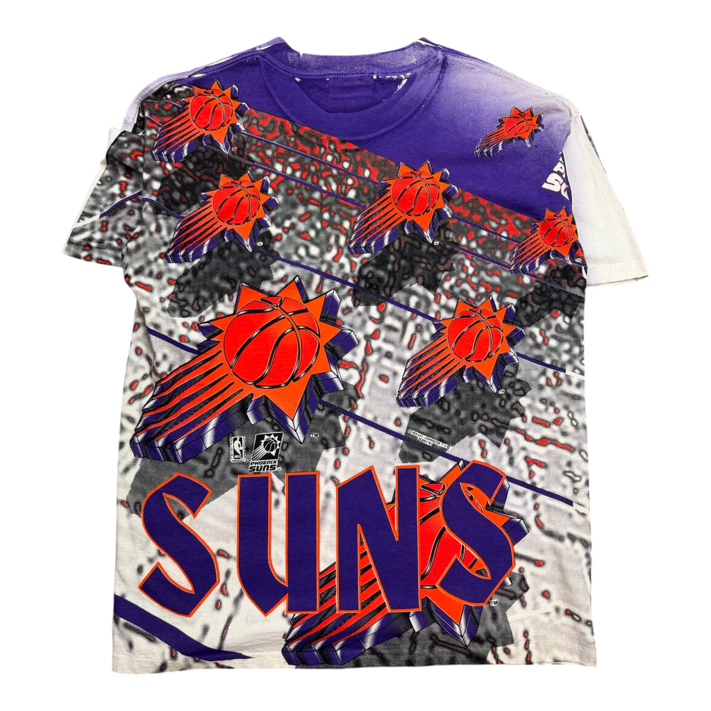 Vintage 1990s Phoenix Suns All Over Print Magic Johnson Shirt XL