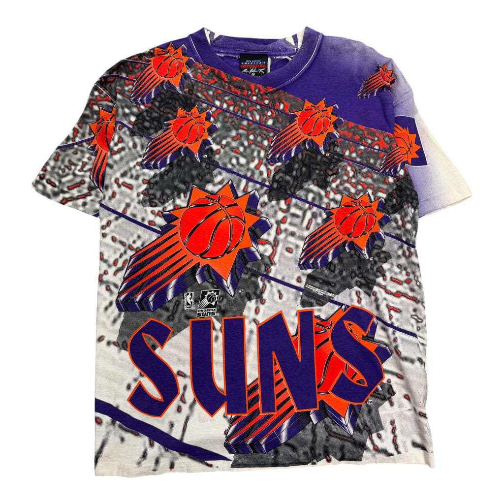 Vintage 1990s Phoenix Suns All Over Print Magic Johnson Shirt XL